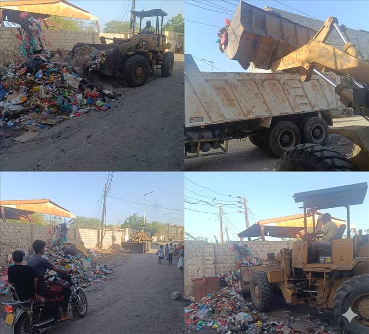 تدشين حملة نظافة شاملة في جعار وماجاورها  لتعزيز المظهر الحضاري وتحسين البيئة