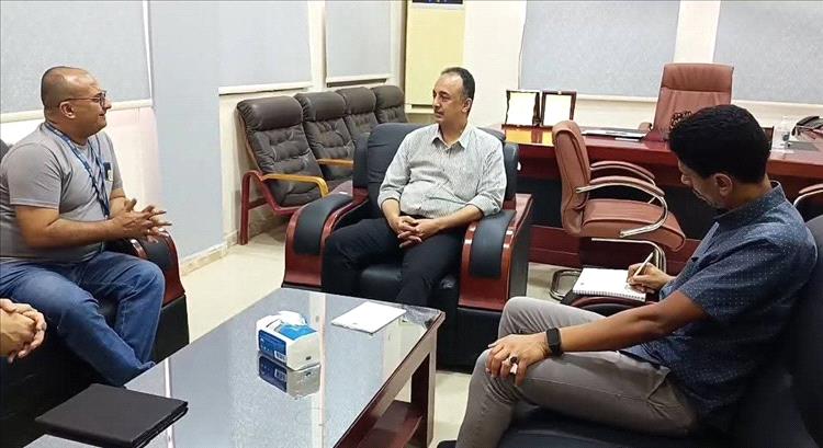 مدير عام صحة عدن يبحث مع منظمة الدولية للهجرة (IOM) أوجة التعاون المشترك
