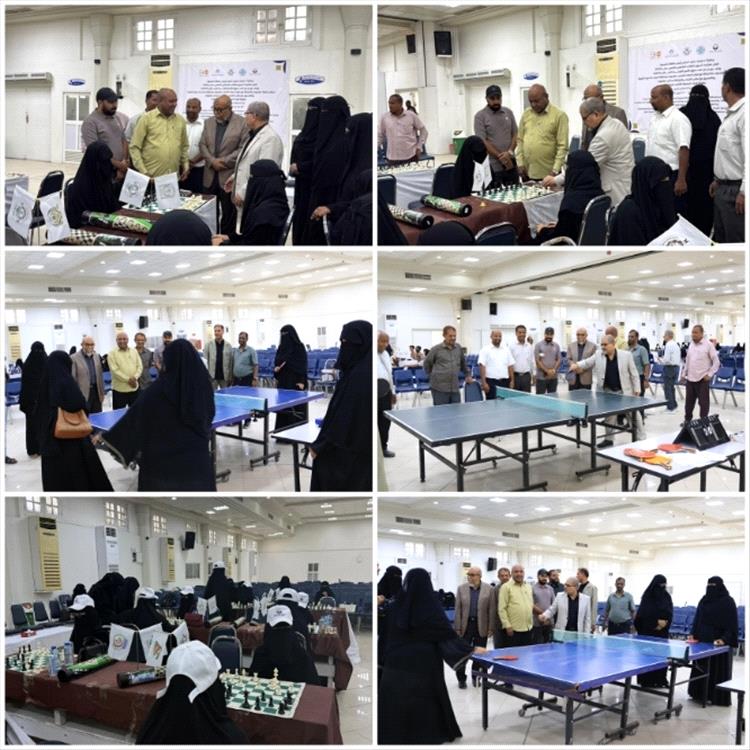 تدشين الفعاليات والأنشطة الرياضية الخاصة باسبوع الطالب الجامعي بجامعة حضرموت