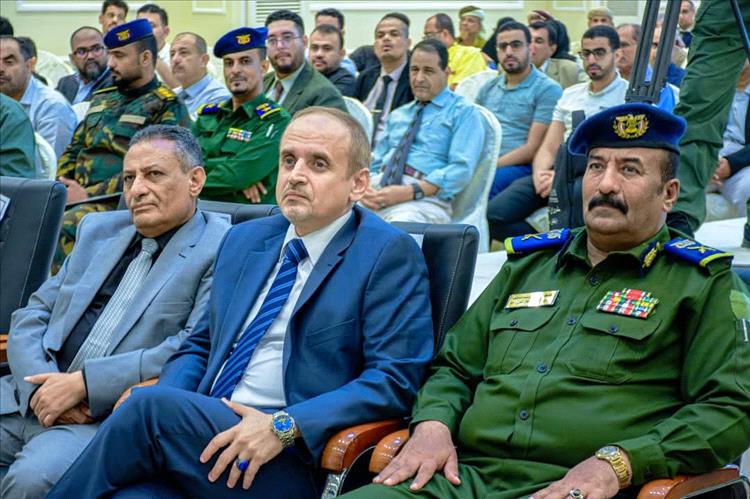 اللواء قائد عاطف يشارك في حفل تكريم وزير التعليم العالي السابق الدكتور خالد الوصابي 