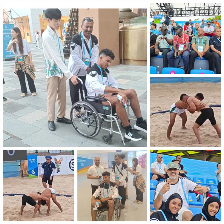 اليمن يثبت وجوده في أجواء التنافس القاري للمصارعة الشاطئية رغم الخروج المبكر واصابة الواقدي