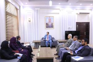 وزير الشباب والرياضة يلتقي تحضيرية "تكتل شباب عدن الموحد"