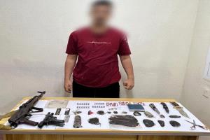 المقدم مياس الجعدني في عملية نوعية ضبطنا احد اخطر مروجي المخدرات وبحوزته كمية من الحشيش بمنطقة التقنية.