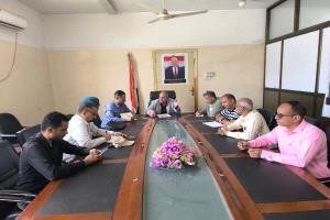 وكيل أول محافظة تعز يبحث مع منظمة "سوليداريتيس" سبل معالجة أزمة المياه