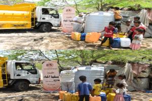 مؤسسة "رواد العمل الإنساني" تدشن مشروع "سقيا الماء" بتوزيع 100 ألف لتر في مودية