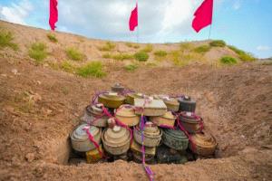 «مسام» يعلن نزع أكثر من 5 آلاف لغم وذخيرة حوثية منذ مطلع أبريل في اليمن