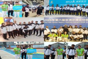 وصول البعثة اليمنية الى مدينة سانيا الصينية للمشاركة في الدورة الآسيوية الشاطئية