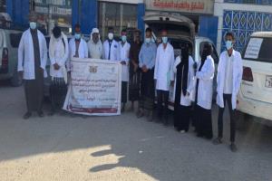 تدشين الحملة البيطرية الشاملة لتحصين المواشي في مديرية الروضة بتمويل من الصليب الأحمر