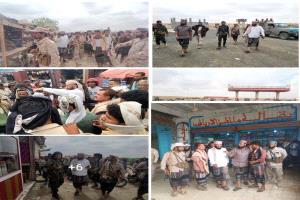 لحج.. تواصل حملة رفع العشوائيات وضبط المتلاعبين بالاسعار في طورالباحة