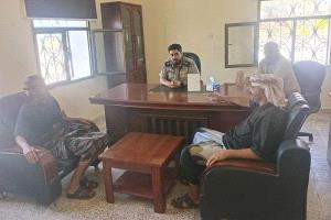 مدير عام مديرية مكيراس "البجيري" يزور ادارة الهجرة والجوازات لودر