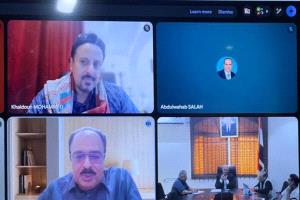 وزير المياه يبحث مع البنك الدولي و"اليونبس" تعزيز التعاون المشترك