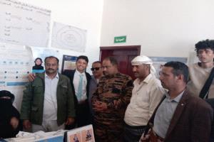 مدير عام قعطبة بكر الشاعري يزور أسرة الفقيد الدكتور عبدالله الراشدي ويتفقد الوحدة الصحية في قرية القدام بمريس