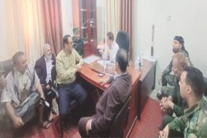 القاضي علي ناصر البدوي يستقبل مدير أمن الضالع ومدير عام قعطبة لتعزيز التعاون المشترك بين السلطات