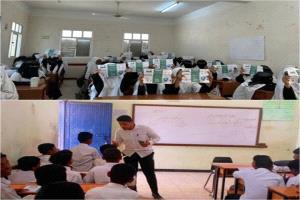 كلية المجتمع بسيئون تقود حملة ميدانية نوعية لمواجهة الحصبة