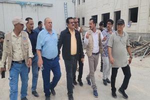 مدير عام المنصورة يتفقد الأعمال النهائية بمشروع بناء مخازن اللقاحات