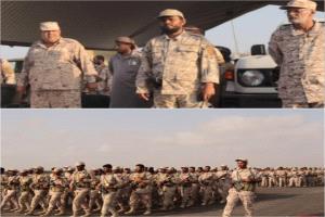 قائد الفرقة الأولى درع الوطن يتفقد جاهزية اللواء الخامس في قاعدة العند