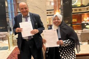 توقيع بروتوكول تعاون بين شبكة إعلام المرأة العربية ومبادرة معًا للسلام النسوية في القاهرة