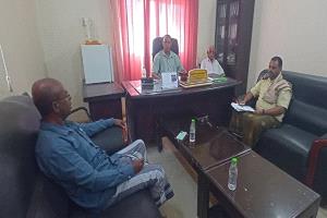 مدير عام ساه يبحث آلية تنفيذ الجولة 41 لمسح النازحين بمديرية ساه