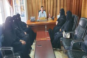 مدير عام مديرية القطن يلتقي مدير عام إدارة تنمية المراة بديوان وكيل محافظة حضرموت