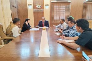 وزير الصحة يلتقي رئيس مؤسسة التنمية والإرشاد النفسي