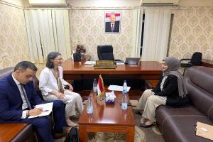 وزيرة الشؤون القانونية تبحث مع السفيرة الفرنسية تعزيز التعاون المشترك والبناء المؤسسي