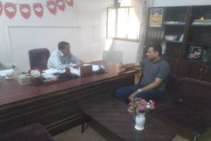 مدير عام مستشفى الأمراض النفسية يلتقي مسؤول الصحة في منظمة كير