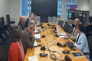 الوزير الشرجبي يبحث مع المدير العالمي لقطاع المياه بالبنك الدولي استراتيجية الأمن المائي