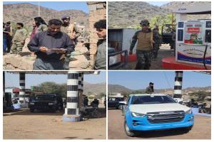 حملة أمنية وتجارية شاملة مشتركة لضبط وتفتيش محطات الوقود والغاز  المخالفة في الضالع