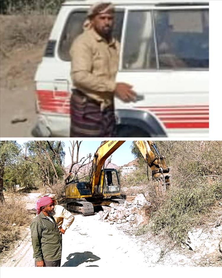 استمرار قص اروان إضافية في طريق دورمة الزغرور باشراف الشيخ نبيل الصلاحي بيافع