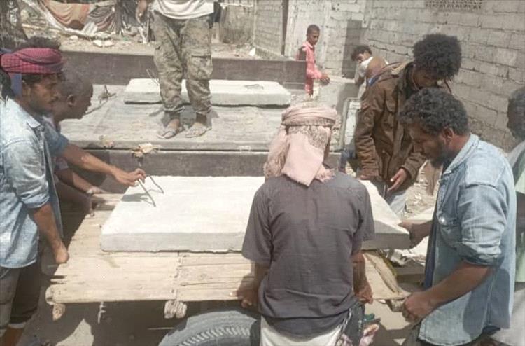 انطلاق المرحلة الخامسة من مشروع أغطية مناهل الصرف الصحي في مديرية خنفر