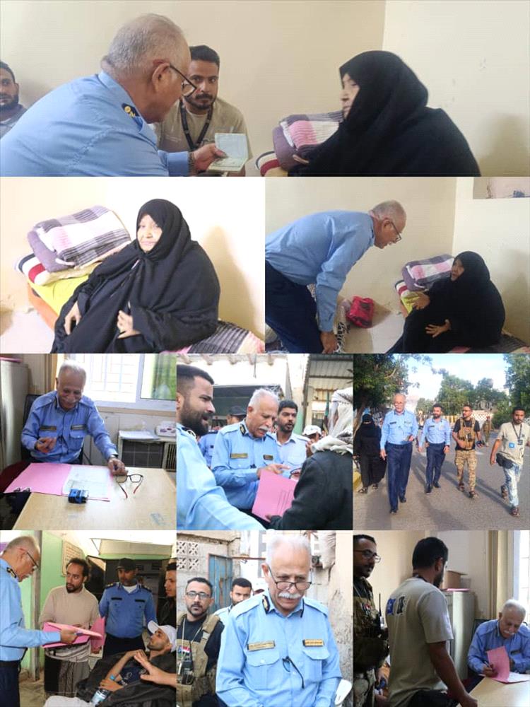 مدير عام الهجرة والجوازات العميد نصر الشاؤوش يبادر بزيارة ميدانية لمواطنة مريضة 