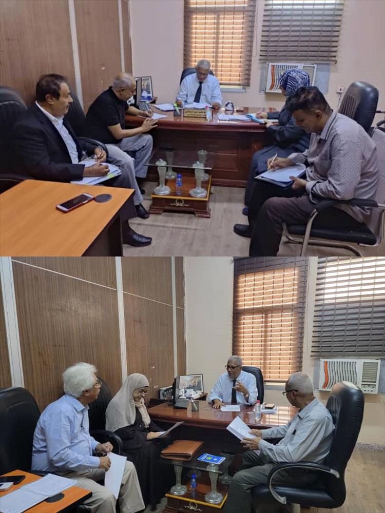 رئيس الهيئة الاستشارية بعدن يناقش آلية المسح الميداني لتقييم الأداء في المديريات