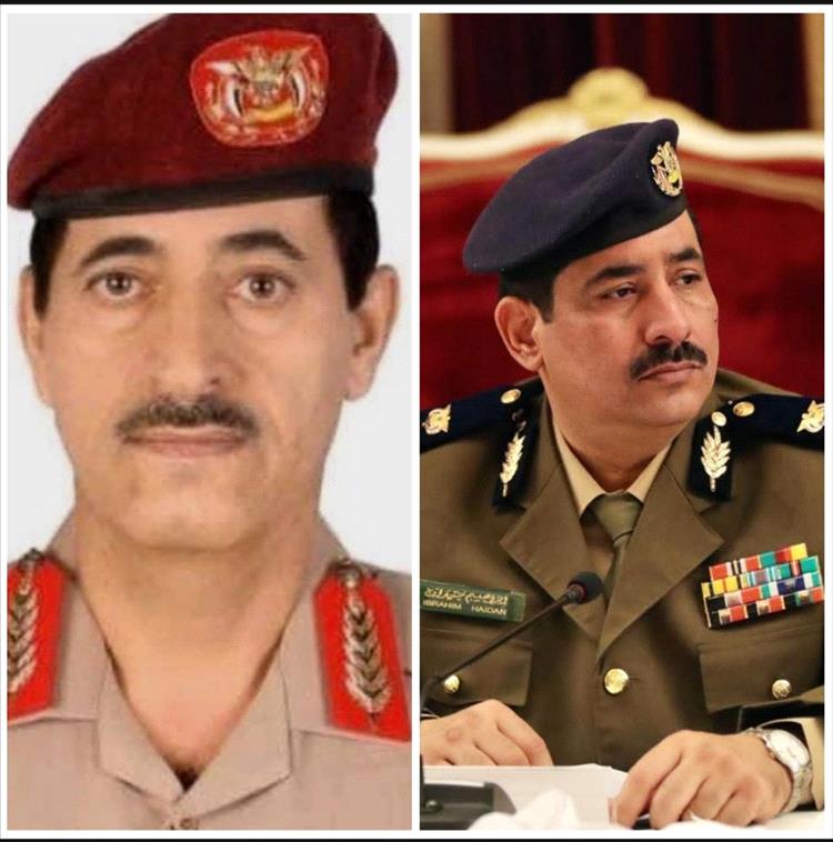 اللواء قائد عاطف ومقراط يهنئون حيدان والعقيلي