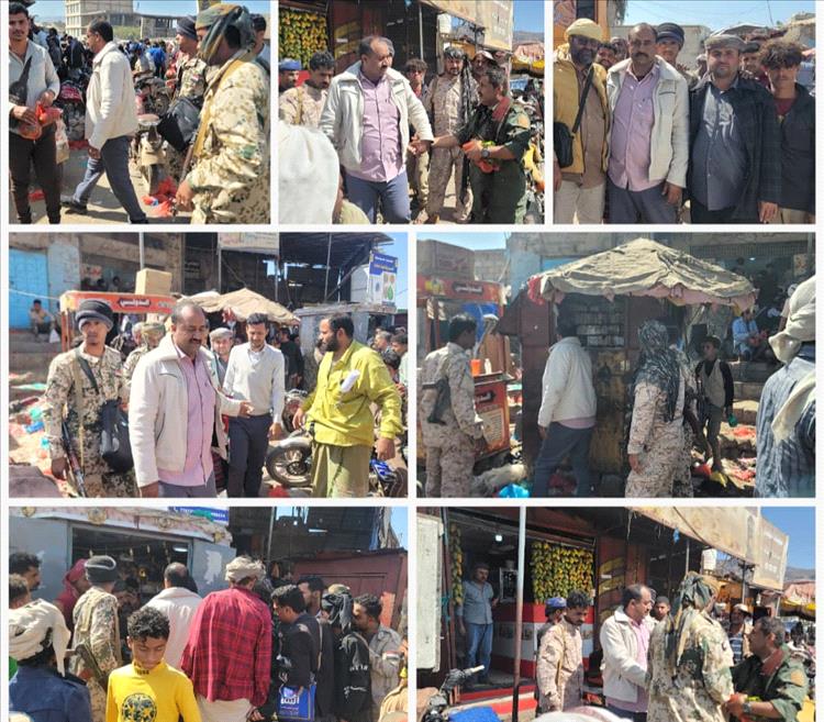 مدير عام قعطبة بكر الشاعري ينفذ حملة لإزالة الأكشاك والمحلات المخالفة بمدينة قعطبة