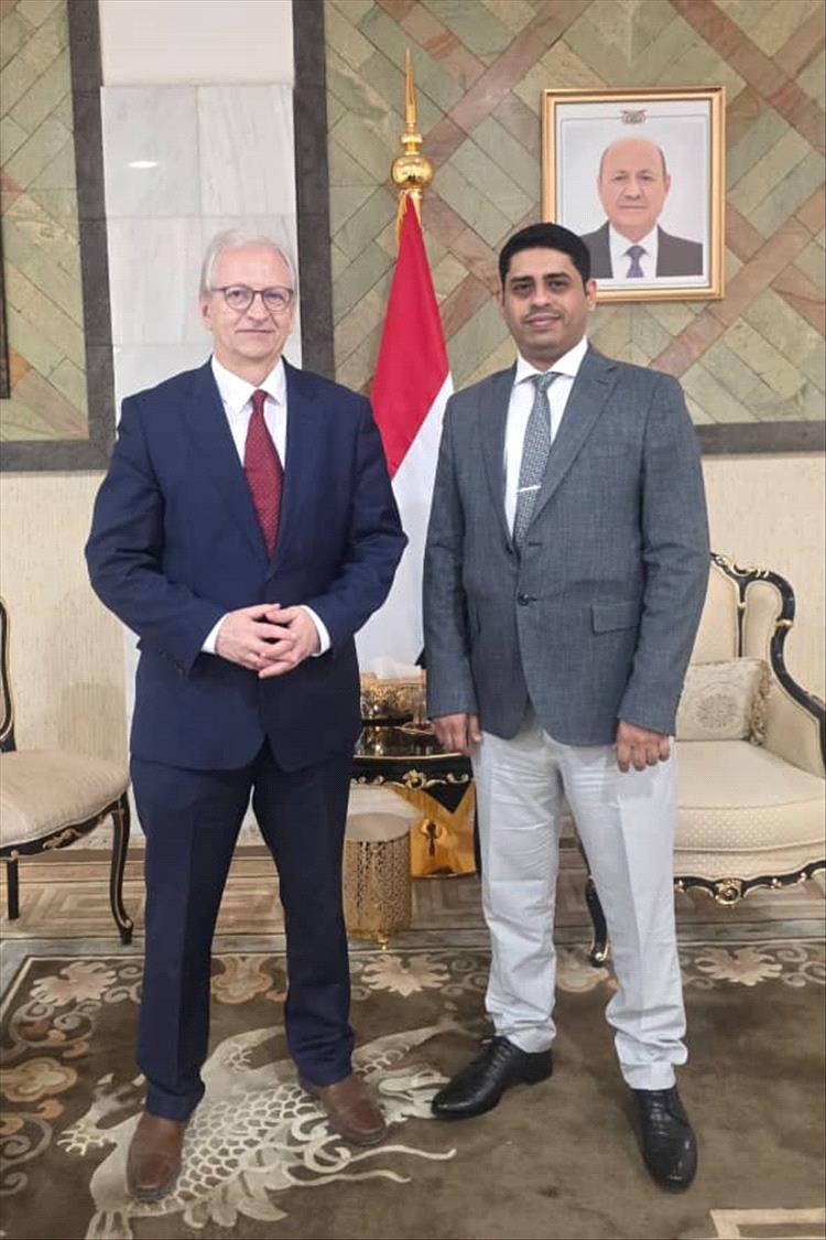 وزير حقوق الإنسان يلتقي سفير جمهورية ألمانيا الاتحادية لدى اليمن