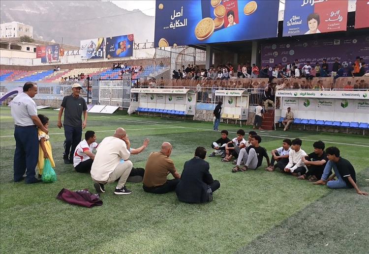 تسنين لاعبي الأشبال في تعز تمهيداً لانطلاق البطولة الرمضانية