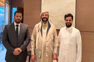 العرادة يلتقي المدير التنفيذي لمؤسسة صلة ويطّلع على مشروع تعزيز الأمن المائي بمحافظة مأرب