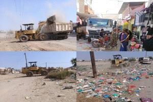 صندوق النظافة والتحسين بخنفر يطلق حملة نظافة شاملة  استعداداً لشهر رمضان