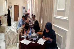 مستشفى باصهيب العسكري يشارك في تدريب مشروع مجتمعات متجددة