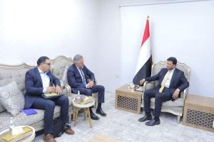 عضو مجلس القيادة الدكتور عبدالله العليمي يبحث مع سفير الاتحاد الأوروبي التطورات في اليمن