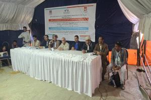 مدير عام جبل حبشي يدشن معرضًا للمنتجات الحيوانية والزراعية واليدوية