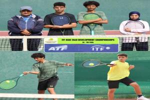 ناشئو اليمن يتأهلون إلى نصف نهائي زوجي بطولة غرب ووسط آسيا للتنس في البحرين