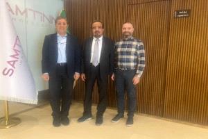 نائب رئيس الائتلاف الوطني الجنوبي يلتقي وفد المعهد الأوروبي للسلام