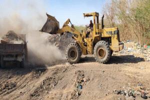 في إطار حملاتها المستمرة وحدة النظافة والتحسين بمديرية القطن تنفذ حملة نظافة واسعة بمنطقة بروج