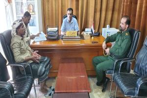 أجتماع اللجنة الأمنية بمديرية القطن