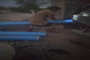 استكمال مشروع تعميق البئر في كلية الحقوق وتركيب غاطس جديد