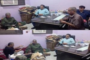 حيدان والعاكي والعاقل والميني في زيارة تفقدية وتضامنية مع صحيفة عدن الغد