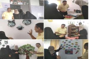 عدن.. زيارة إشرافية لمدرسة نشوان النموذجية