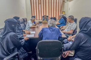 وكيل وزارة الزراعة عبدالملك يعقد اجتماع مع مدراء وموظفي قطاع الإنتاج الزراعي