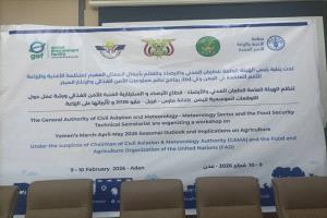 انطلاق ورشة عمل حول التوقعات الموسمية وآثارها الزراعية بمشاركة "بيئة الحديدة"